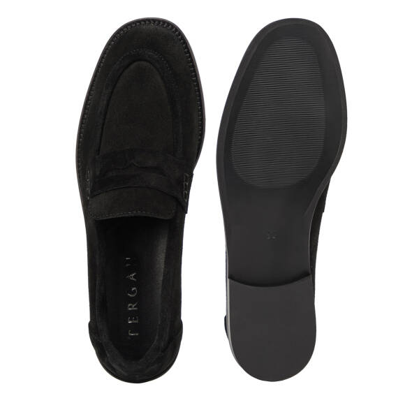 Siyah Hakiki Deri Kadın Loafer - K26I1AY68667-A01 - 6