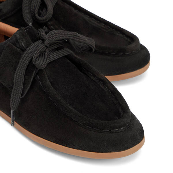 Siyah Hakiki Deri Kadın Loafer - K26I1AY68668-A01 - 3
