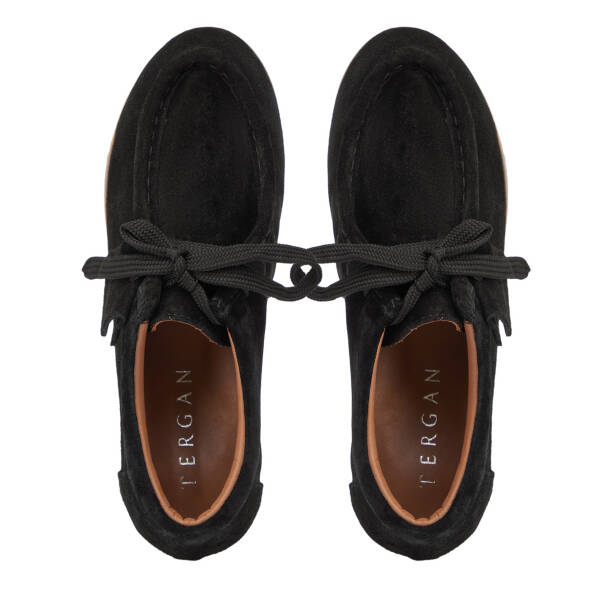 Siyah Hakiki Deri Kadın Loafer - K26I1AY68668-A01 - 5