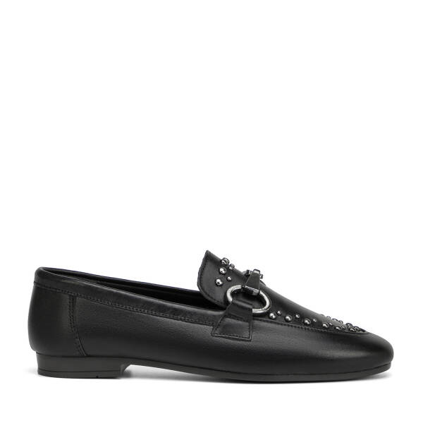 Siyah Hakiki Deri Kadın Loafer - K26I1AY68692-A23 - 1