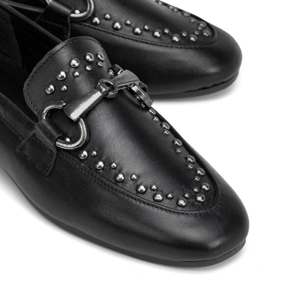Siyah Hakiki Deri Kadın Loafer - K26I1AY68692-A23 - 3