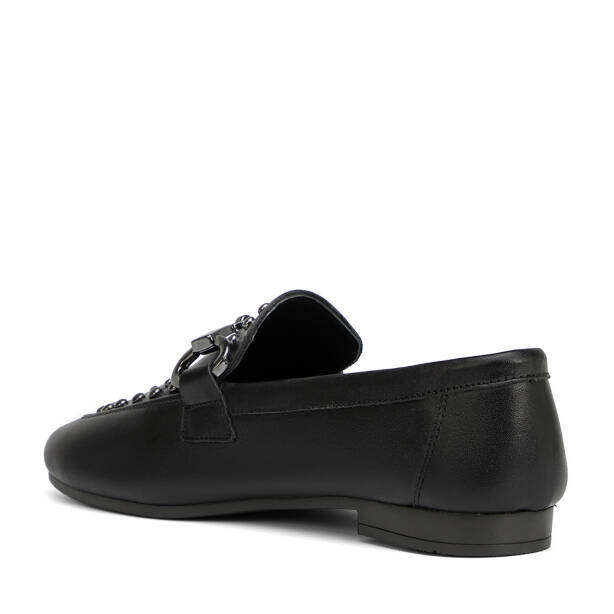 Siyah Hakiki Deri Kadın Loafer - K26I1AY68692-A23 - 4