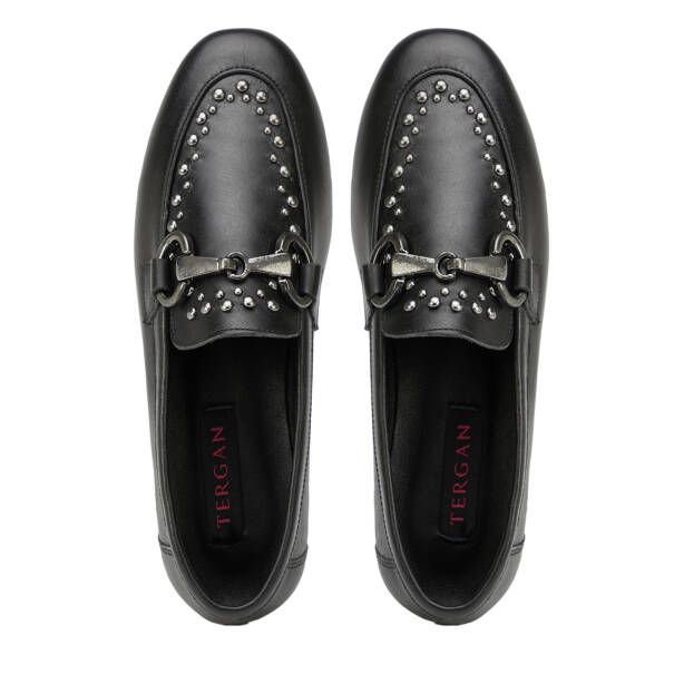 Siyah Hakiki Deri Kadın Loafer - K26I1AY68692-A23 - 5