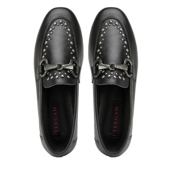 Siyah Hakiki Deri Kadın Loafer - K26I1AY68692-A23 - 5