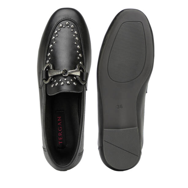 Siyah Hakiki Deri Kadın Loafer - K26I1AY68692-A23 - 6