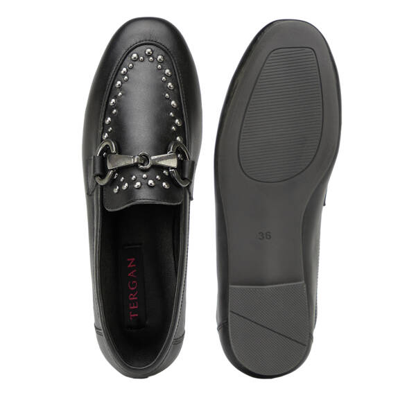 Siyah Hakiki Deri Kadın Loafer - K26I1AY68692-A23 - 6