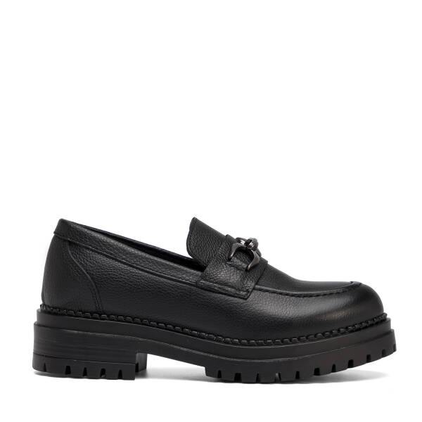 Siyah Hakiki Deri Kadın Loafer - K26S1AY68973-A23 - 1