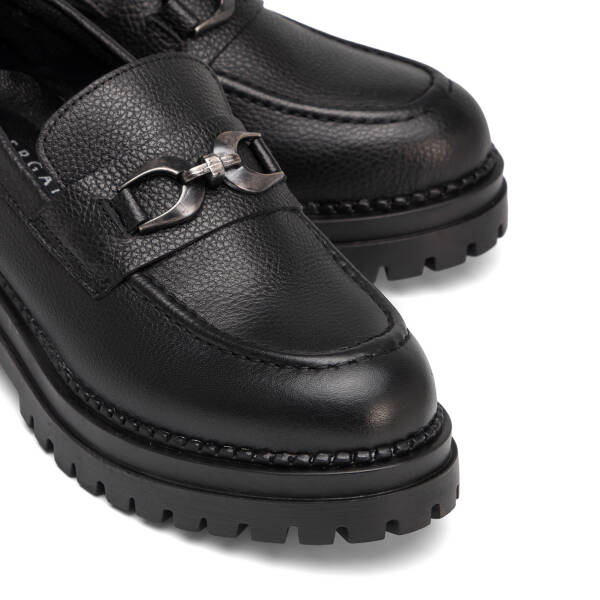 Siyah Hakiki Deri Kadın Loafer - K26S1AY68973-A23 - 3