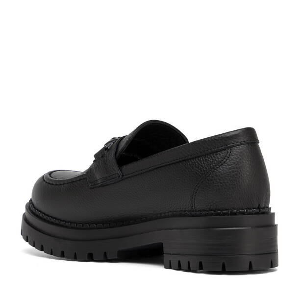 Siyah Hakiki Deri Kadın Loafer - K26S1AY68973-A23 - 4