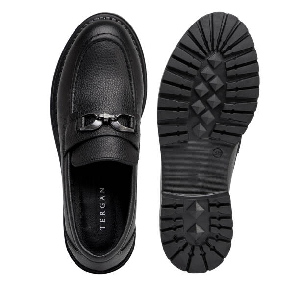 Siyah Hakiki Deri Kadın Loafer - K26S1AY68973-A23 - 5
