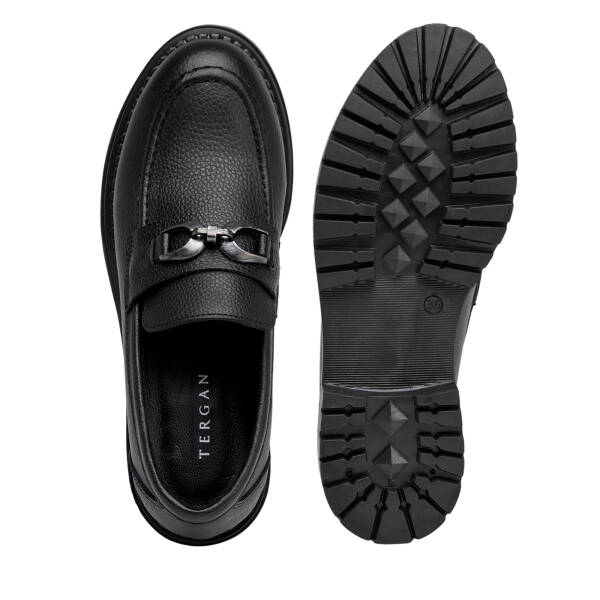 Siyah Hakiki Deri Kadın Loafer - K26S1AY68973-A23 - 5