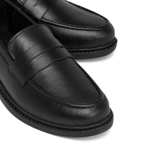 Siyah Hakiki Deri Kadın Loafer - K26S1AY68979-A23 - 3