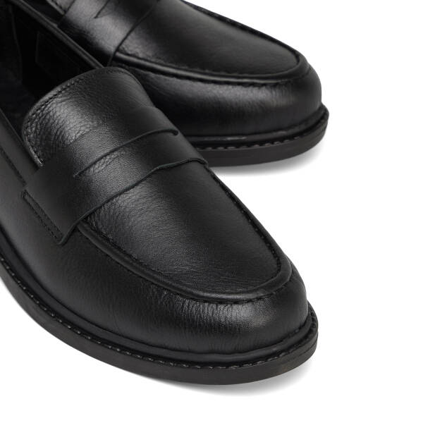 Siyah Hakiki Deri Kadın Loafer - K26S1AY68979-A23 - 3