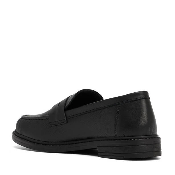Siyah Hakiki Deri Kadın Loafer - K26S1AY68979-A23 - 4