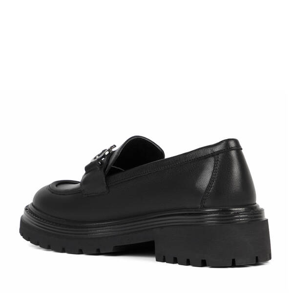 Siyah Hakiki Deri Kadın Loafer - K26S1AY68992-A23 - 4