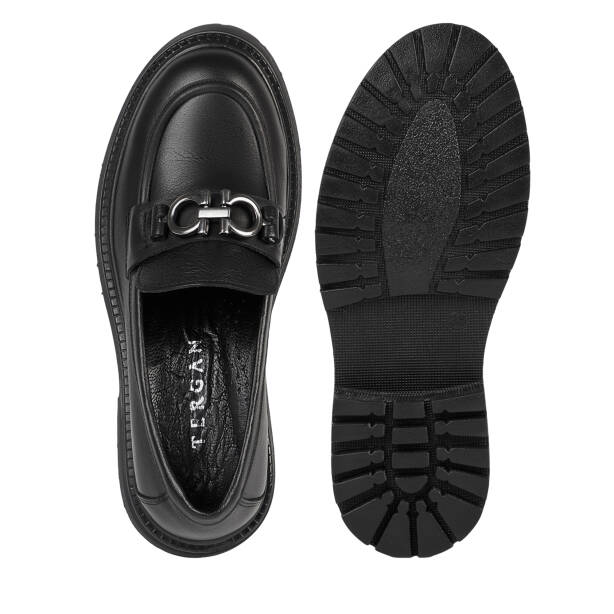 Siyah Hakiki Deri Kadın Loafer - K26S1AY68992-A23 - 5