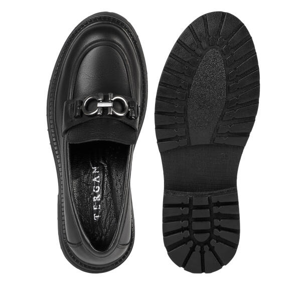 Siyah Hakiki Deri Kadın Loafer - K26S1AY68992-A23 - 5