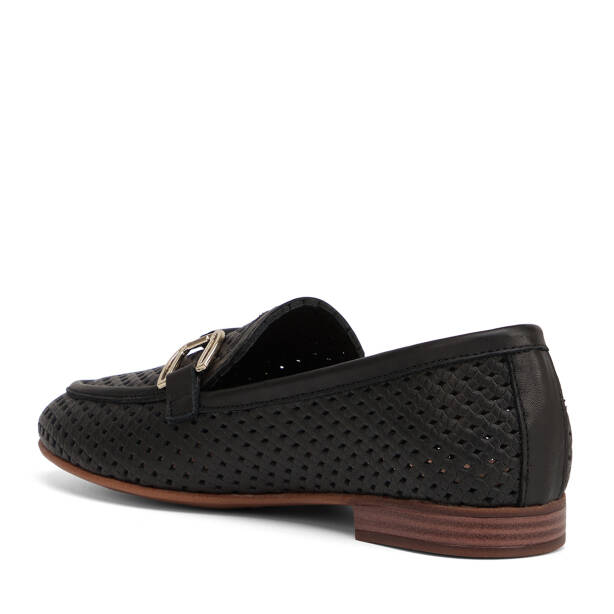 Siyah Hakiki Deri Kadın Loafer - K26Y1AY68631-A23 - 4