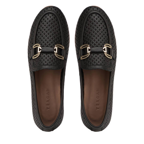 Siyah Hakiki Deri Kadın Loafer - K26Y1AY68631-A23 - 5