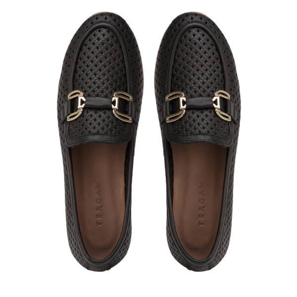 Siyah Hakiki Deri Kadın Loafer - K26Y1AY68631-A23 - 5