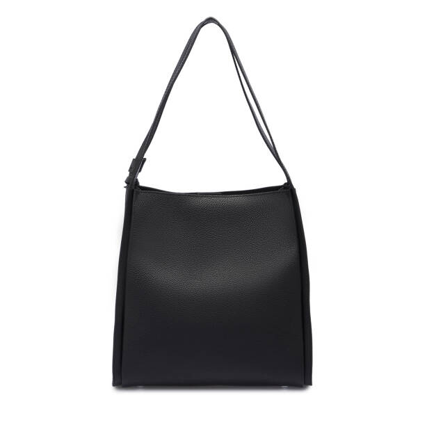 Siyah Hakiki Deri Kadın Omuz Çantası - S25K1BC80458-U9G - 3