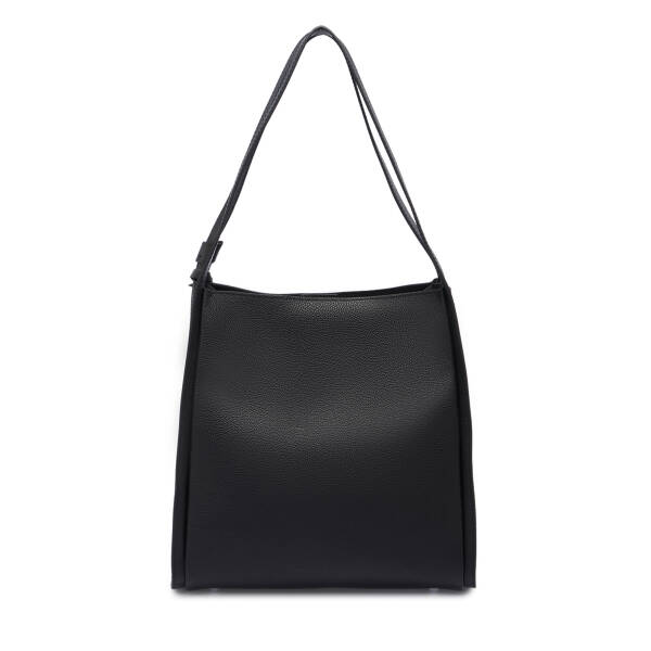 Siyah Hakiki Deri Kadın Omuz Çantası - S25K1BC80458-U9G - 3