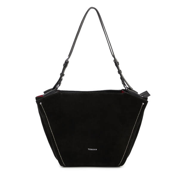 Siyah Hakiki Deri Kadın Omuz Çantası - S25K1BC80533-V4M - 1