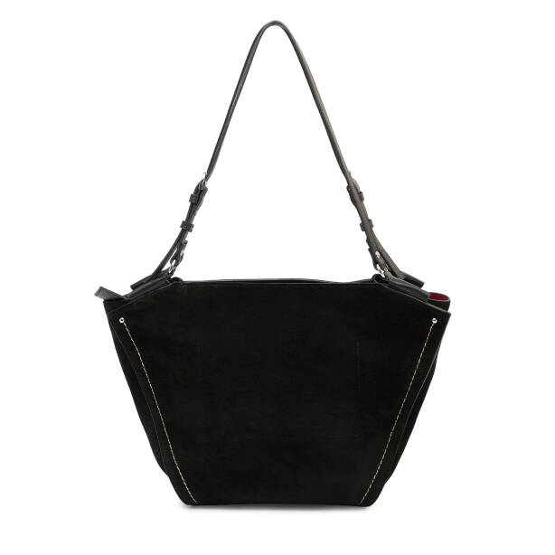 Siyah Hakiki Deri Kadın Omuz Çantası - S25K1BC80533-V4M - 3