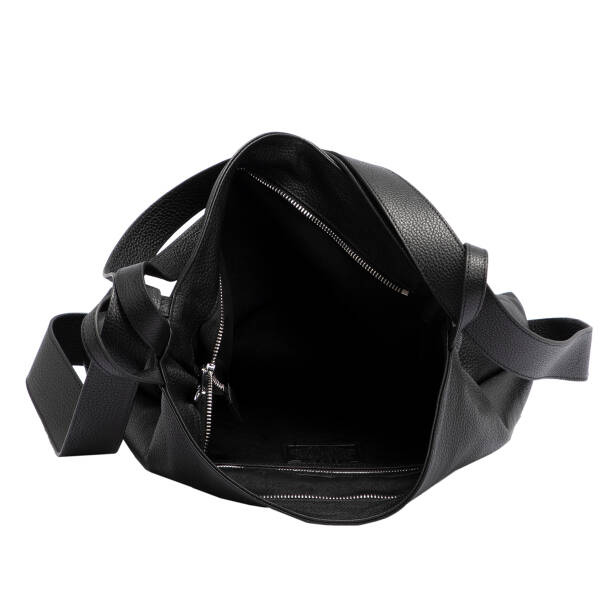 Siyah Hakiki Deri Kadın Omuz Çantası - S26Y1BC79910-A41 - 4