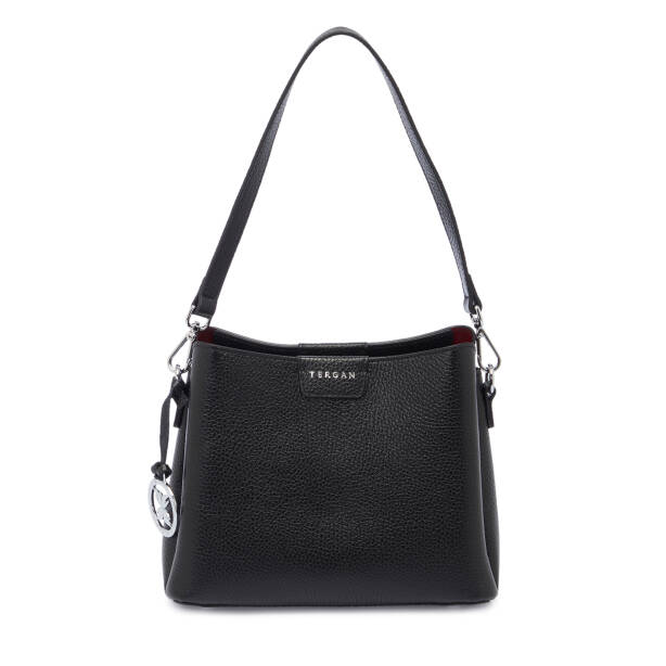 Siyah Hakiki Deri Kadın Omuz Çantası - S26Y1BC80172-A41 