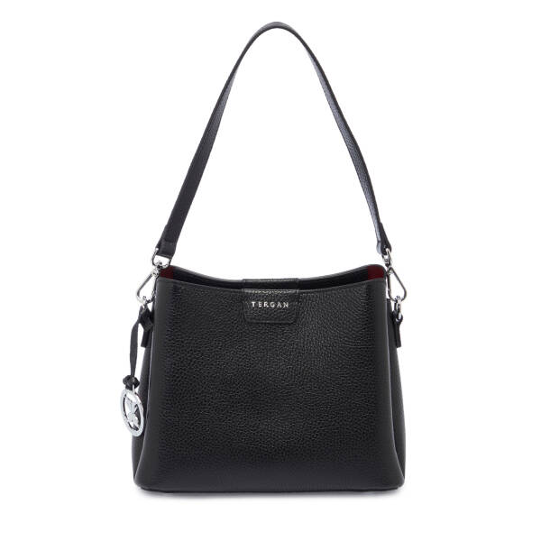 Siyah Hakiki Deri Kadın Omuz Çantası - S26Y1BC80172-A41 - 1