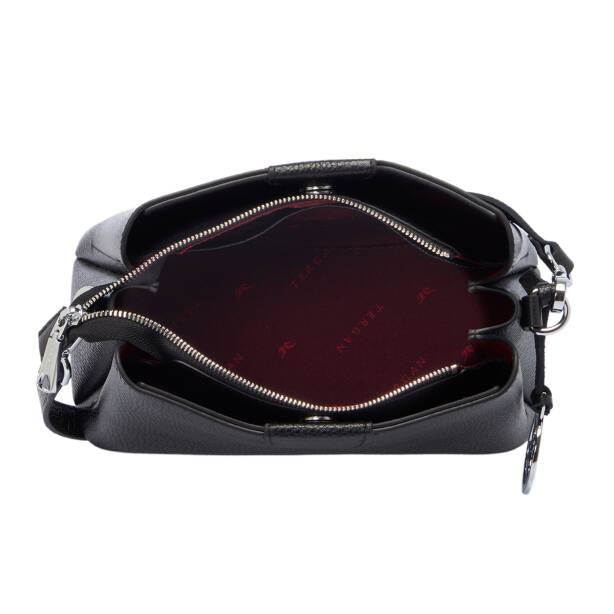 Siyah Hakiki Deri Kadın Omuz Çantası - S26Y1BC80172-A41 - 4