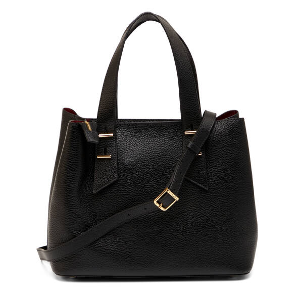 Siyah Hakiki Deri Kadın Omuz Çantası - S26Y1BC80485-A41 - 3