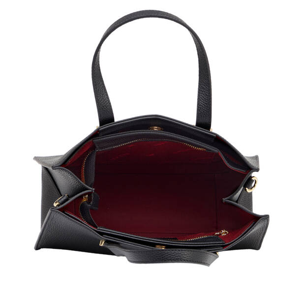 Siyah Hakiki Deri Kadın Omuz Çantası - S26Y1BC80487-A41 - 4