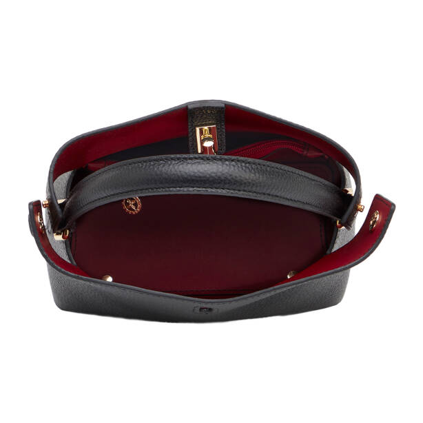 Siyah Hakiki Deri Kadın Omuz Çantası - S26Y1BC80489-A41 - Tergan