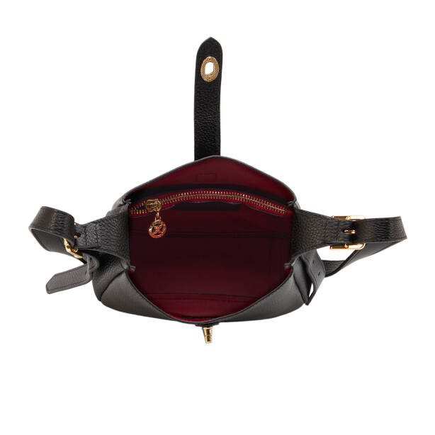 Siyah Hakiki Deri Kadın Omuz Çantası - S26Y1BC80527-A41 - 4