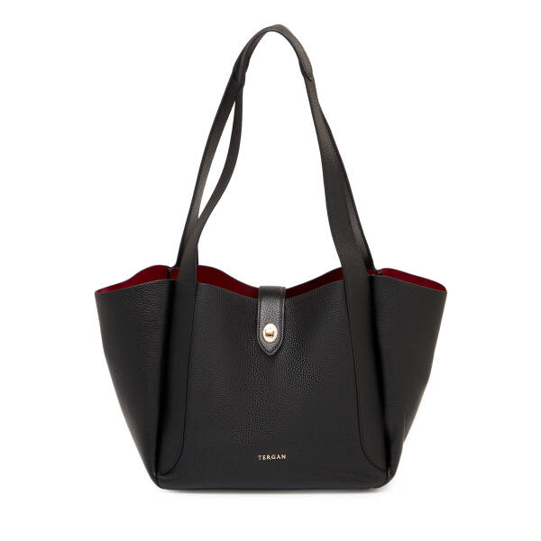 Siyah Hakiki Deri Kadın Omuz Çantası - S26Y1BC80528-A41 - 1