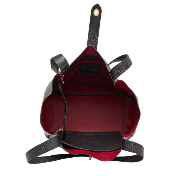 Siyah Hakiki Deri Kadın Omuz Çantası - S26Y1BC80528-A41 - 4