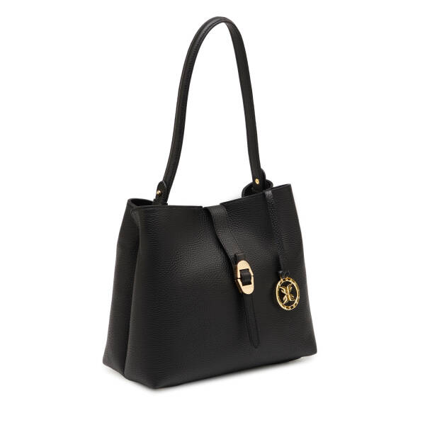 Siyah Hakiki Deri Kadın Omuz Çantası - S26Y1BC80532-A41 - 2