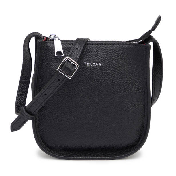 Siyah Hakiki Deri Kadın Omuz Çantası - S26Y1BC80567-A41 - Tergan