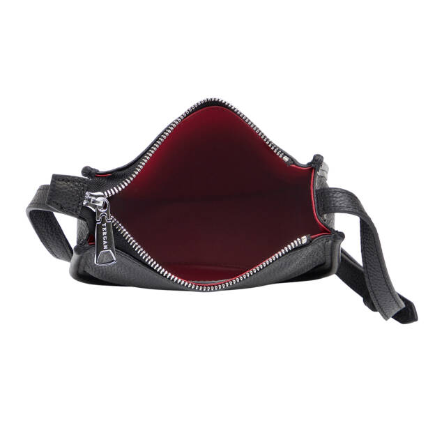 Siyah Hakiki Deri Kadın Omuz Çantası - S26Y1BC80567-A41 - Tergan