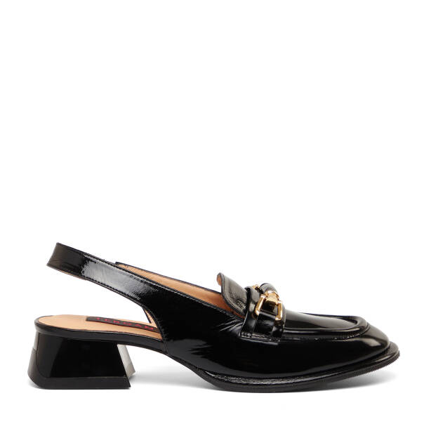 Siyah Hakiki Deri Kadın Sandalet - K26Y1AY68567-A07 - Tergan