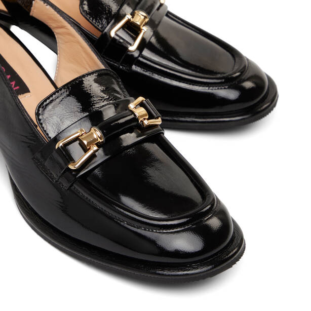 Siyah Hakiki Deri Kadın Sandalet - K26Y1AY68567-A07 - Tergan