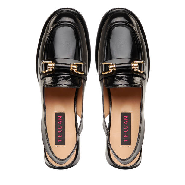 Siyah Hakiki Deri Kadın Sandalet - K26Y1AY68567-A07 - Tergan