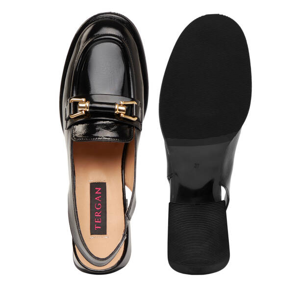 Siyah Hakiki Deri Kadın Sandalet - K26Y1AY68567-A07 - Tergan