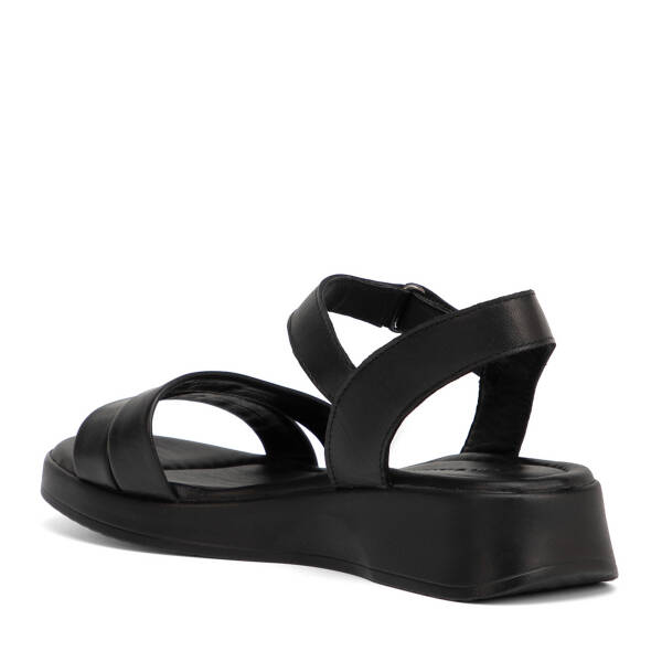 Siyah Hakiki Deri Kadın Sandalet - K26Y1SN68410-A23 - 4
