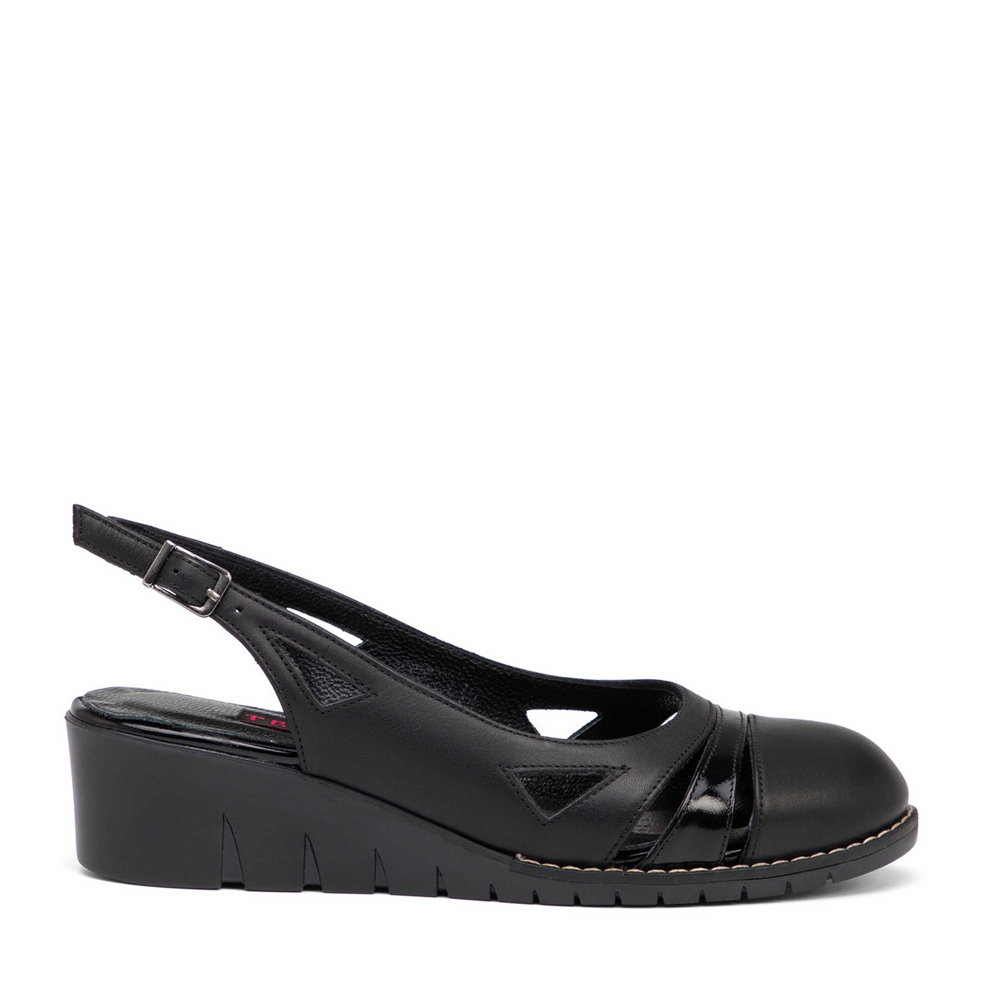 Siyah Hakiki Deri Kadın Sandalet - K26Y1SN68495-A23
