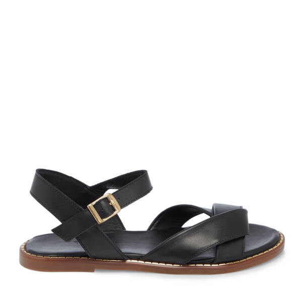 Siyah Hakiki Deri Kadın Sandalet - K26Y1SN68581-A23 - 3