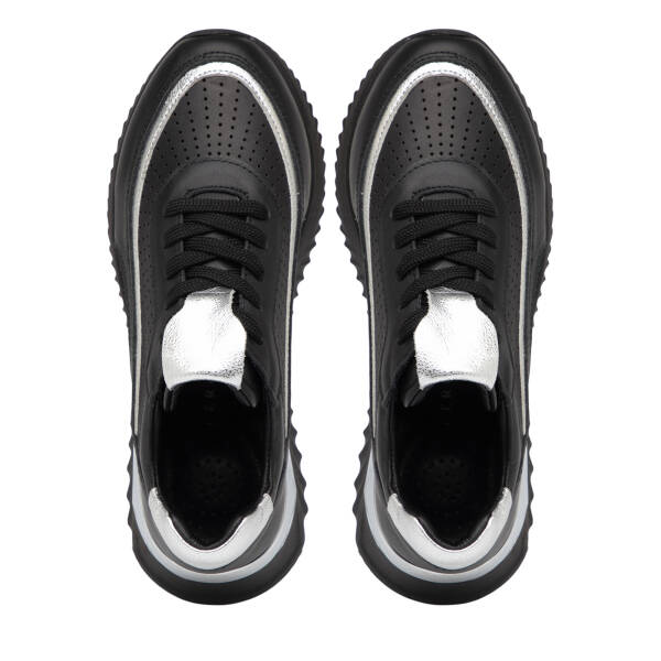 Siyah Hakiki Deri Kadın Sneaker - K25I1AY67970-A23 - 5