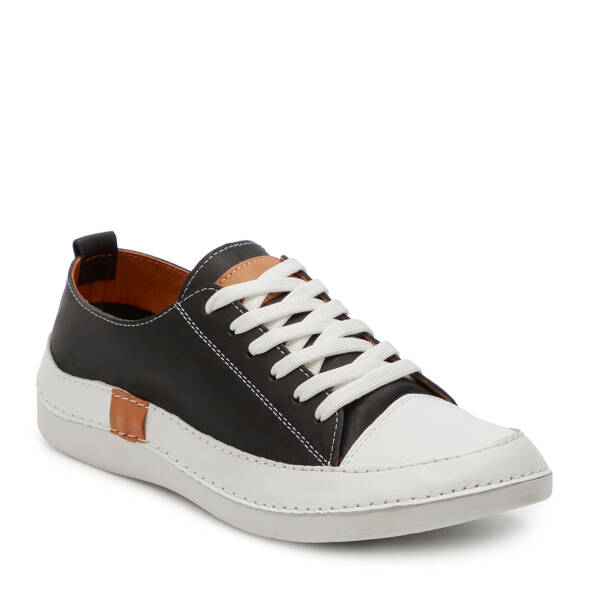 Siyah Hakiki Deri Kadın Sneaker - K25I1AY68016-A23 - 2